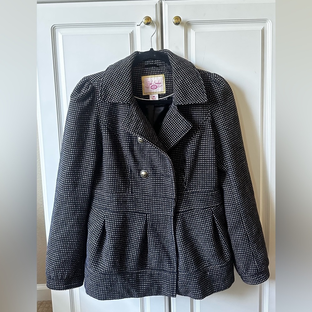 Polka Dot Pea Coat
